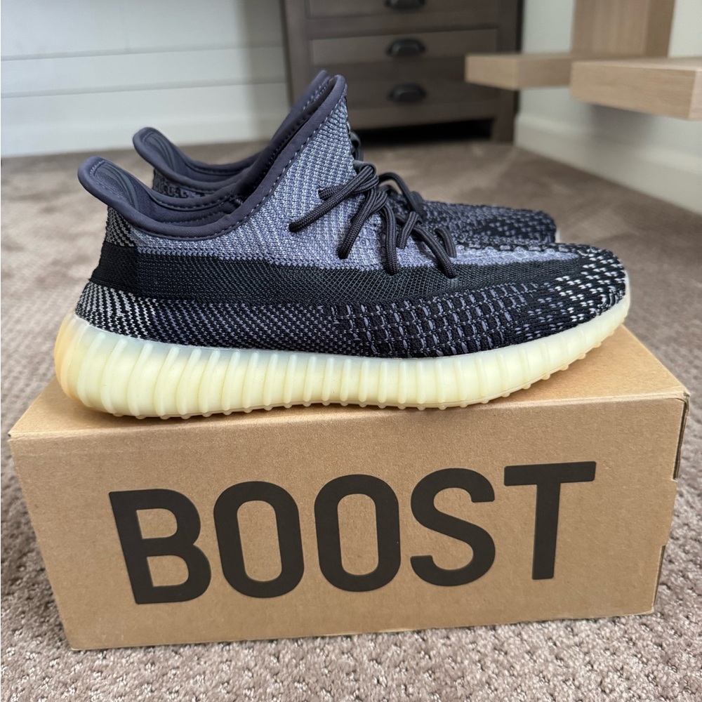 Men Adidas Yeezy Boost Sneakers - Black and Gray